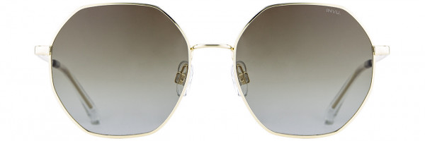 INVU INVU Sunwear 223 Sunglasses, Gold / Smoke
