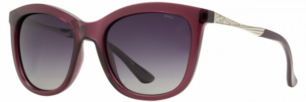 INVU INVU Sunwear 180 Sunglasses, Translucent Purple / Silver