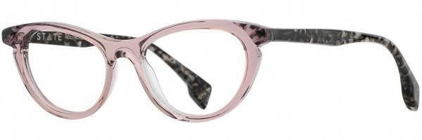 STATE Optical Co Hollywood Eyeglasses, 4 - Pink Cloud Granite
