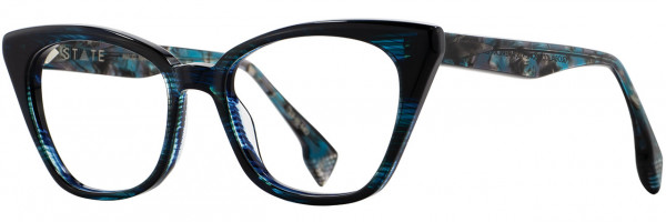 STATE Optical Co Maud Eyeglasses, Marine Capri