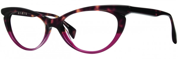 STATE Optical Co Monroe Eyeglasses, Tort Raspberry