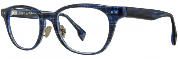 STATE Optical Co Taylor Global Fit Eyeglasses, Denim Plaid