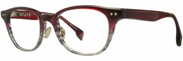 STATE Optical Co Taylor Global Fit Eyeglasses, Garnet Smoke