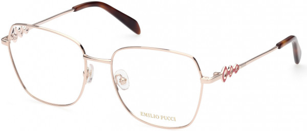 Emilio Pucci EP5179 Eyeglasses, 028 - Shiny Rose Gold