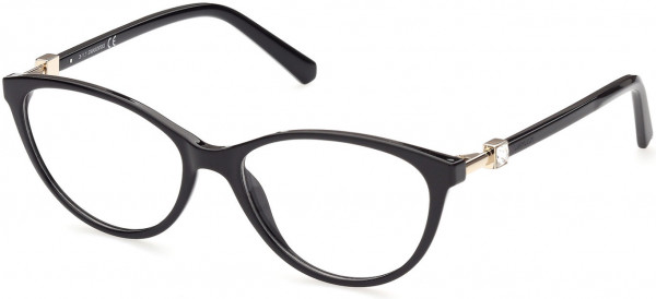 Swarovski SK5415 Eyeglasses, 001 - Shiny Black