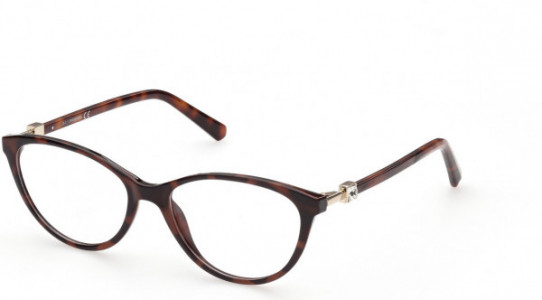 Swarovski SK5415 Eyeglasses, 052 - Dark Havana