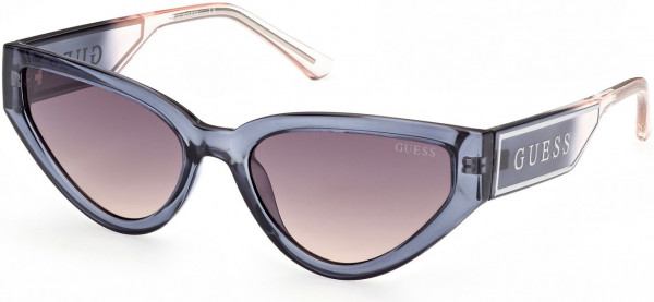 Guess GU7819 Sunglasses, 92B - Blue/other / Gradient Smoke