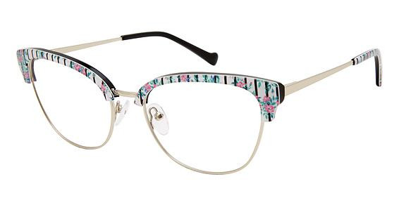 Betsey Johnson CATCALL Eyeglasses, White