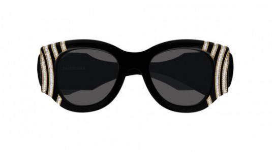 Balenciaga BB0070S Sunglasses, 005 - BLACK with GREY lenses