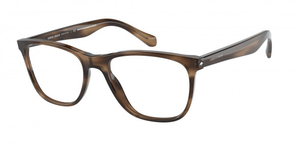 Giorgio Armani AR7211F Eyeglasses, 5900 STRIPPED BROWN (BROWN)