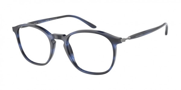 Giorgio Armani AR7213 Eyeglasses, 5901 STRIPED BLUE (BLUE)
