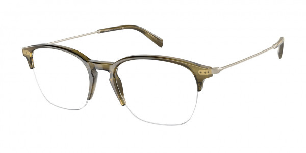 Giorgio Armani AR7210 Eyeglasses, 5442 STRIPPED GREEN (GREEN)