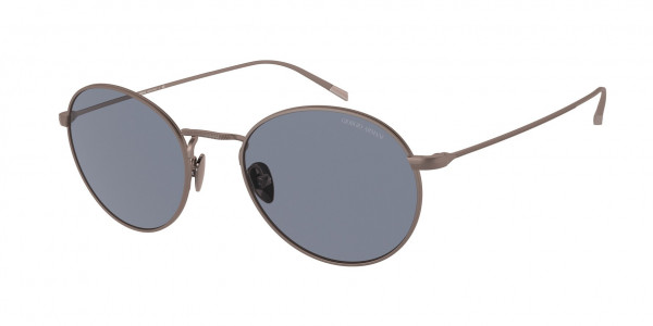 Giorgio Armani AR6125 Sunglasses, 300619 MATTE BRONZE BLUE (COPPER)