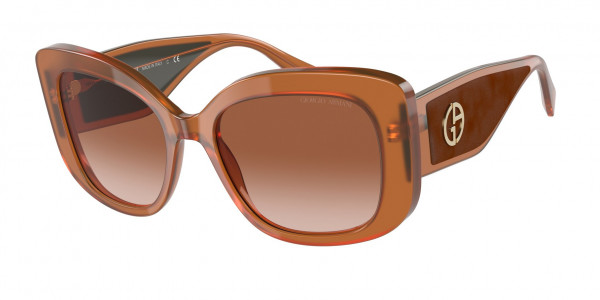 Giorgio Armani AR8150 Sunglasses, 590713 OPAL BROWN GRADIENT BROWN (BROWN)