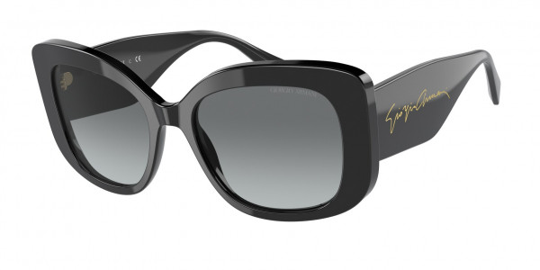 Giorgio Armani AR8150F Sunglasses, 500111 BLACK GRADIENT GREY (BLACK)