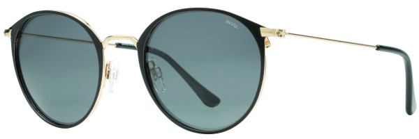 INVU INVU Sunwear 177 Sunglasses, Black / Gold