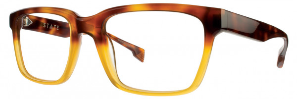 STATE Optical Co Logan Eyeglasses, Cognac Amber