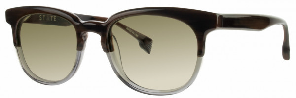 STATE Optical Co Sheridan Sunwear Sunglasses, Walnut Smoke