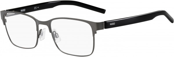 HUGO Hugo 1114 Eyeglasses, 0SVK Semi Matte Ruthenium Black