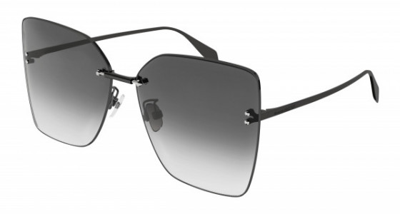 Alexander McQueen AM0342S Sunglasses, 001 - GUNMETAL with GREY lenses