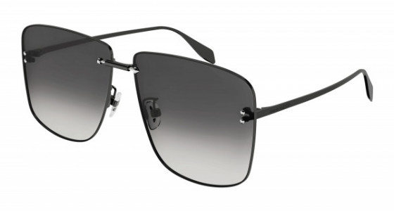 Alexander McQueen AM0343S Sunglasses, 001 - GUNMETAL with GREY lenses