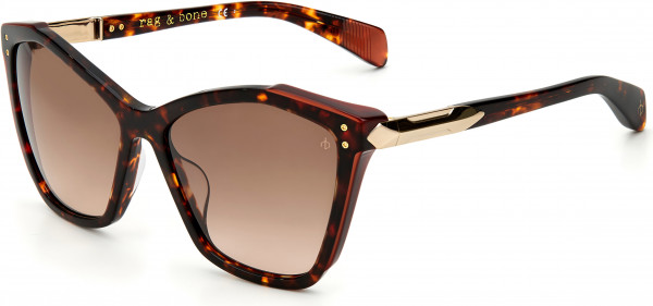 rag & bone Rag &amp; Bone 1045/G/S Sunglasses, 0GPH Brown Havana Orange