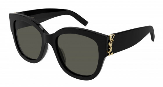 Saint Laurent SL M95/F Sunglasses, 001 - BLACK with GREY lenses