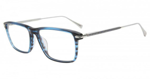 John Varvatos VJV425 Eyeglasses, BLUE HORN (0BLE)