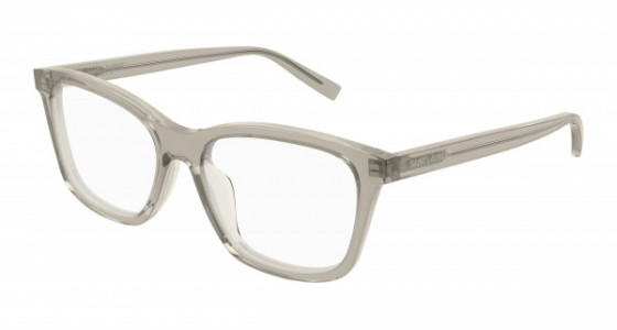 Saint Laurent SL 482 Eyeglasses, 003 - YELLOW with TRANSPARENT lenses