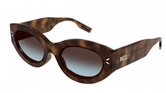 McQ MQ0324S Sunglasses, 002 - HAVANA with BROWN lenses