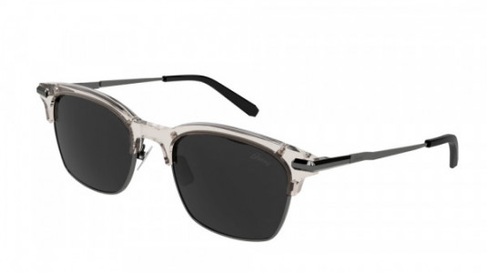 Brioni BR0093S Sunglasses, 004 - BEIGE with GUNMETAL temples and GREY lenses