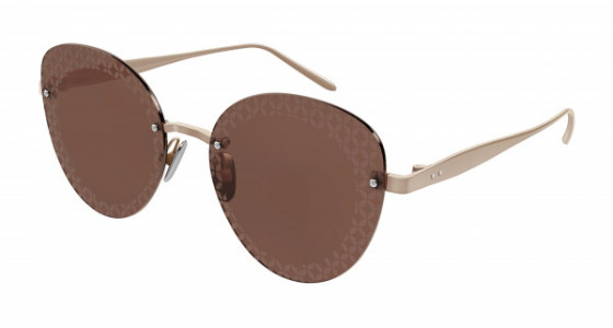 Azzedine Alaïa AA0051S Sunglasses, 003 - GOLD with BROWN lenses