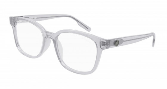Montblanc MB0180OK Eyeglasses, 008 - GREY with TRANSPARENT lenses