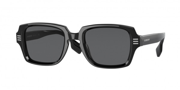Burberry BE4349 ELDON Sunglasses, 300187 ELDON BLACK DARK GREY (BLACK)