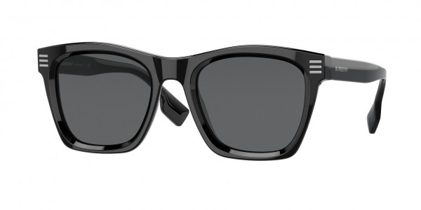 Burberry BE4348 COOPER Sunglasses, 300187 COOPER BLACK DARK GREY (BLACK)