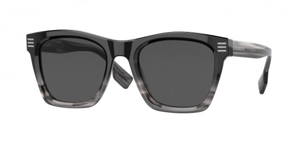 Burberry BE4348F COOPER Sunglasses, 394987 COOPER BLACK DARK GREY (BLACK)