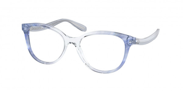 Coach HC6177 Eyeglasses, 5655 TRANSPARENT BLUE OMBRE (BLUE)