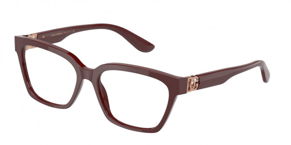 Dolce & Gabbana DG3343 Eyeglasses, 3091 BORDEAUX (RED)