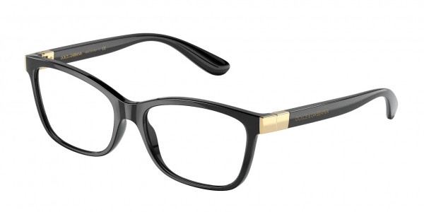 Dolce & Gabbana DG5077 Eyeglasses, 501 BLACK