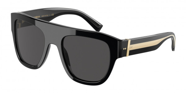 Dolce & Gabbana DG4398F Sunglasses, 501/87 BLACK DARK GREY (BLACK)