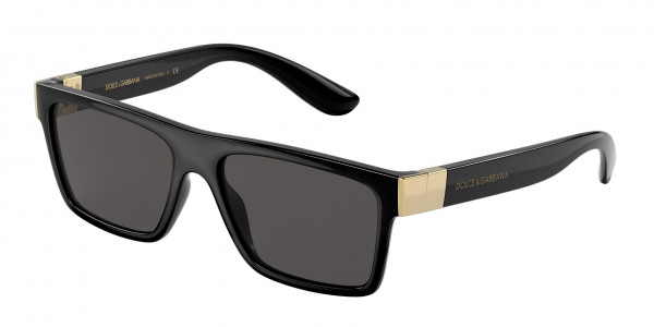 Dolce & Gabbana DG6164 Sunglasses, 501/87 BLACK DARK GREY (BLACK)