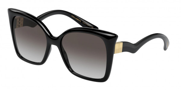 Dolce & Gabbana DG6168 Sunglasses, 501/8G BLACK LIGHT GREY GRADIENT BLAC (BLACK)