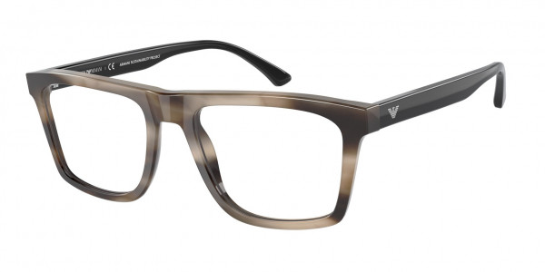 Emporio Armani EA3185 Eyeglasses, 5877 STRIPED GREY (GREY)