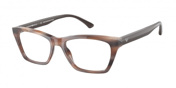 Emporio Armani EA3186 Eyeglasses, 5903 STRIPED BROWN (TORTOISE)