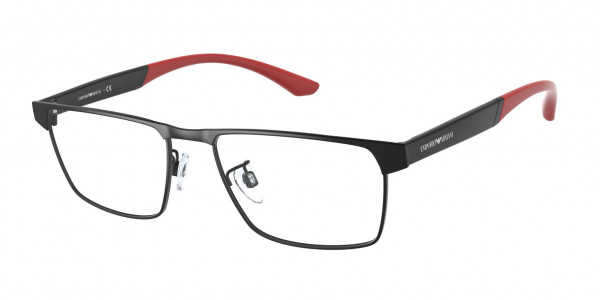 Emporio Armani EA1124 Eyeglasses, 3001 MATTE BLACK (BLACK)