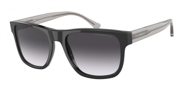Emporio Armani EA4163 Sunglasses, 58758G BLACK GRADIENT GREY (BLACK)