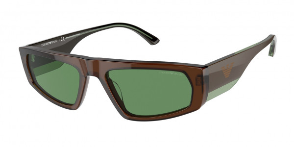 Emporio Armani EA4168 Sunglasses, 5910/2 BROWN GREEN (BROWN)