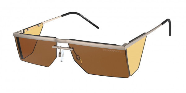 Emporio Armani EA2123 Sunglasses, 300673 MATTE BRONZE DARK BROWN (COPPER)