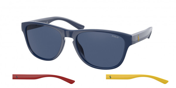 Polo PH4180U Sunglasses, 562080 SHINY NAVY BLUE DARK BLUE (BLUE)