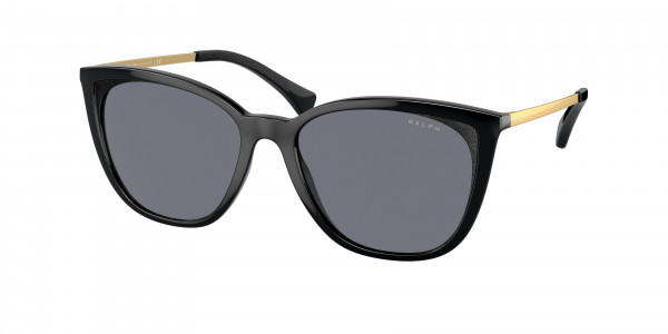 Ralph RA5280 Sunglasses, 500180 SHINY BLACK BLUE (BLACK)